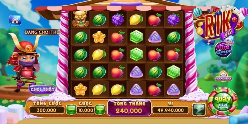 Chơi Candy thả ga tại cổng RikVip