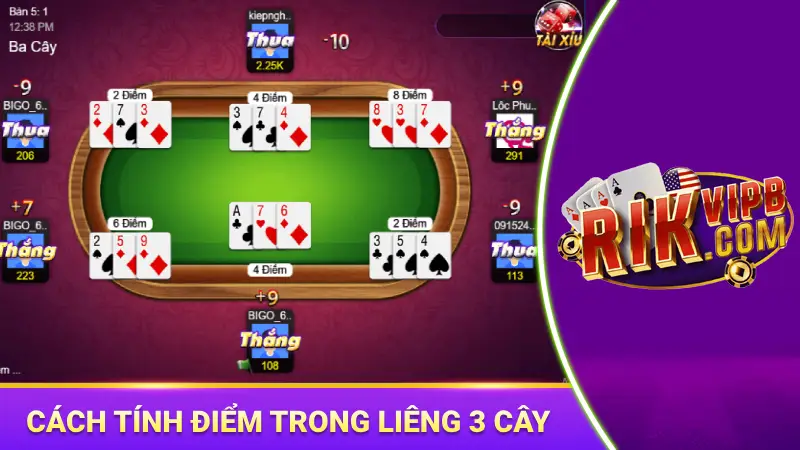 Thứ tự bài từ mạnh đến yếu trong liêng 3 cây 