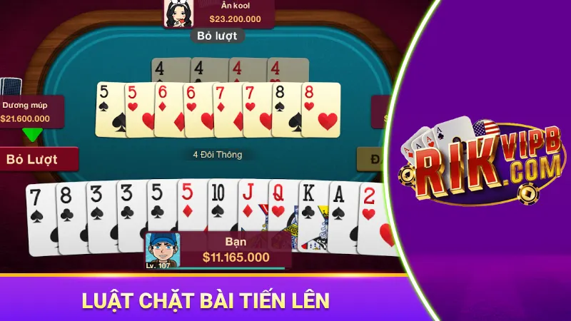 Tứ đôi thông chặt được một hoặc đôi heo 